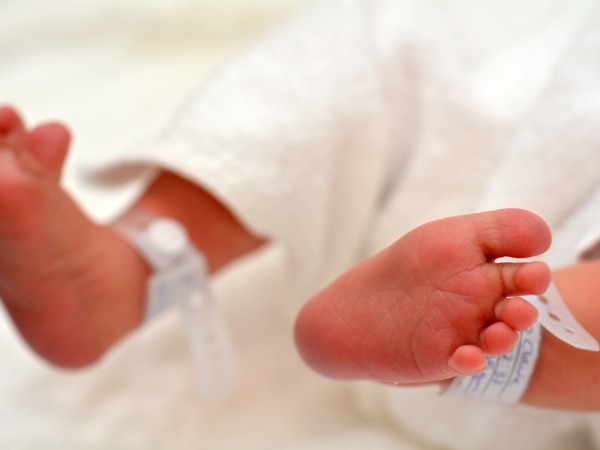 newborn baby foot